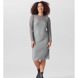 Sheer grey dress